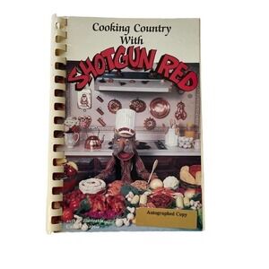 Vintage Cooking Country with Shotgun Red Book Autographed Copy Carlo DiNapoli